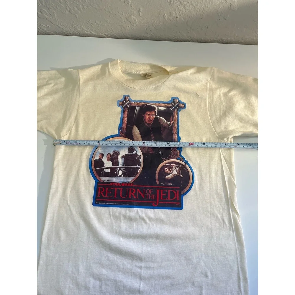 Vintage 1983 Star Wars Shrunken Tee Return of the Jedi Shirt Retro Kidcore - Picture 9 of 11